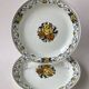 2 Art Deco dinner plates Boch Frères La Louvière Belgium