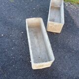 Paire de jardinniére en fibrociment