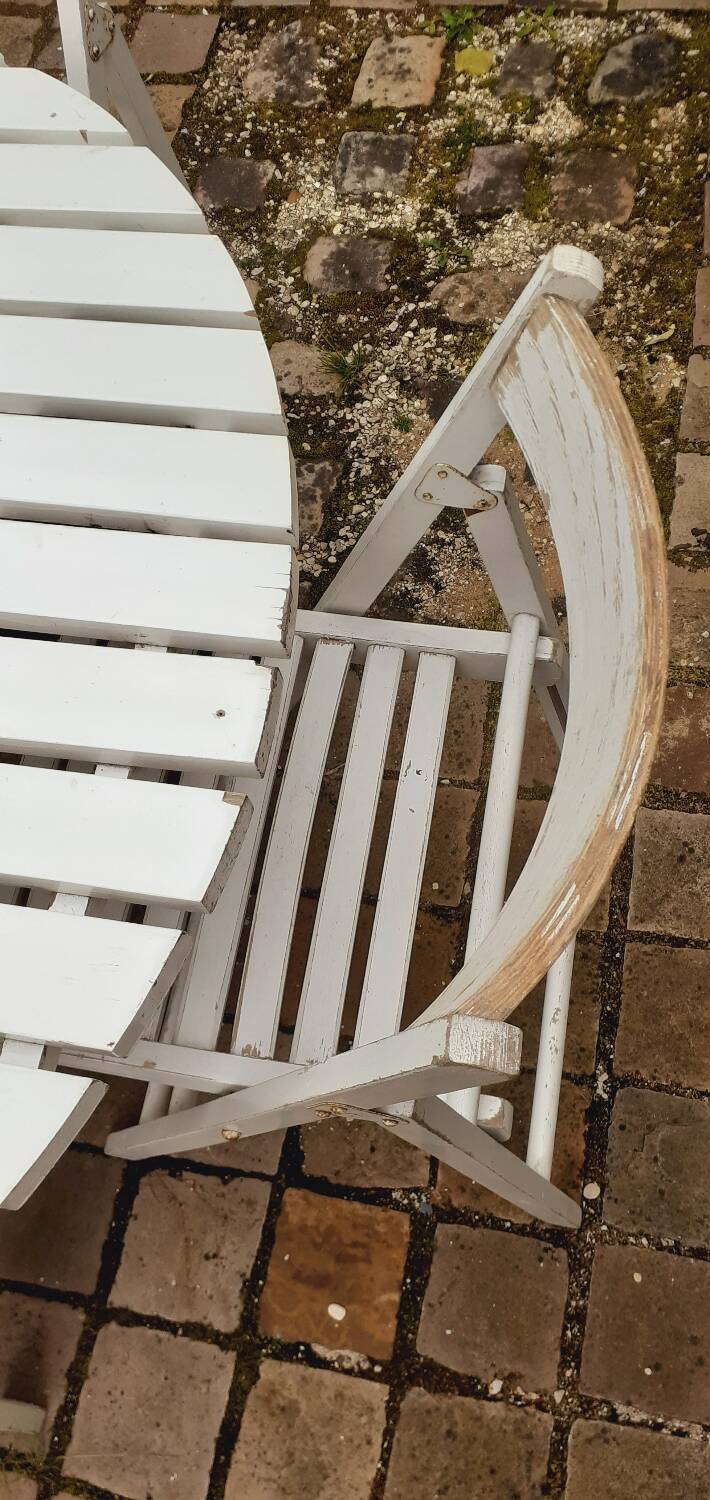 Vintage 60s wooden garden furniture