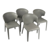 4 chaises “Hola 367” par Hannes Wettstein pour Cassina