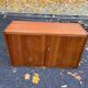 Vintage Scandinavian oak secretary desk, 1950s