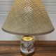 Pair of ceramic lamps "1950s scandinavian design".