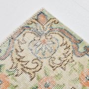 Light Yellow & Brown Turkish Rug, 114x204Cm