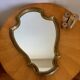 Miroir baroque doré 1950 - 33x49cm