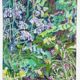 Campanules avec papillon citron - peinture originale, Alexander Michael 1991