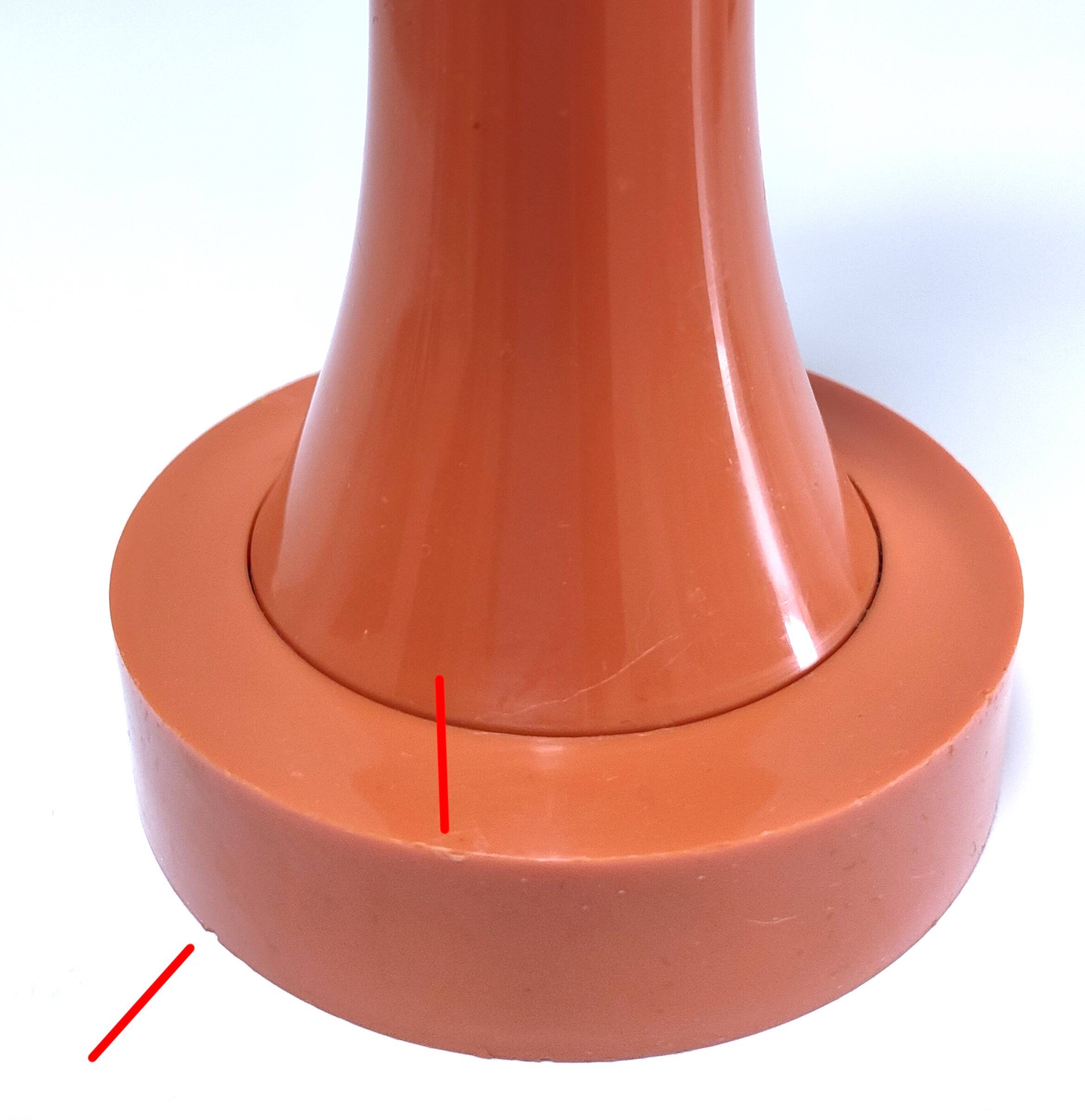 Luigi Massoni pepper mill for Guzzini orange