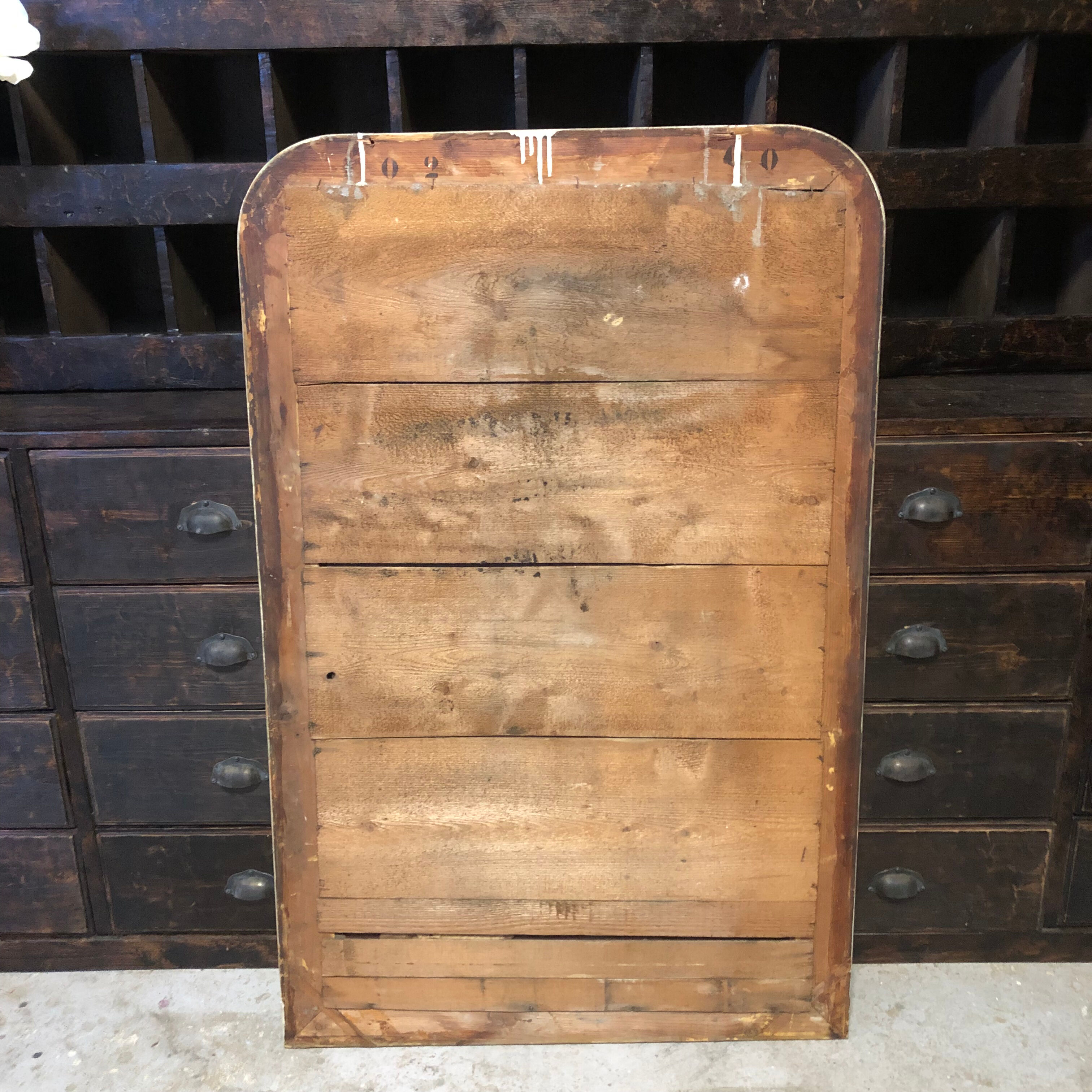 Gilded Louis Philippe mirror with decoration 120x77