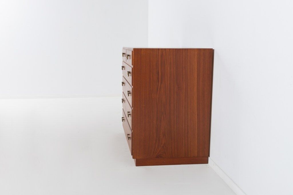 Set of 3 teak cabinets by Tove and Edvard Kindt-Larsen for Thorald Madsen, 1950s