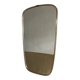 Vintage 1960s mirror in a freeform shape with a gold and red trim.