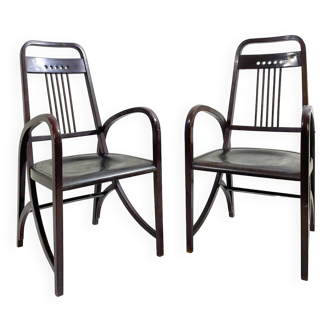 Pair of Armchairs Mod 1511 by Thonet, 1900s