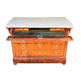 Commode secrétaire XIXème Charles X Restauration