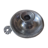 Aluminum poucier candle holder
