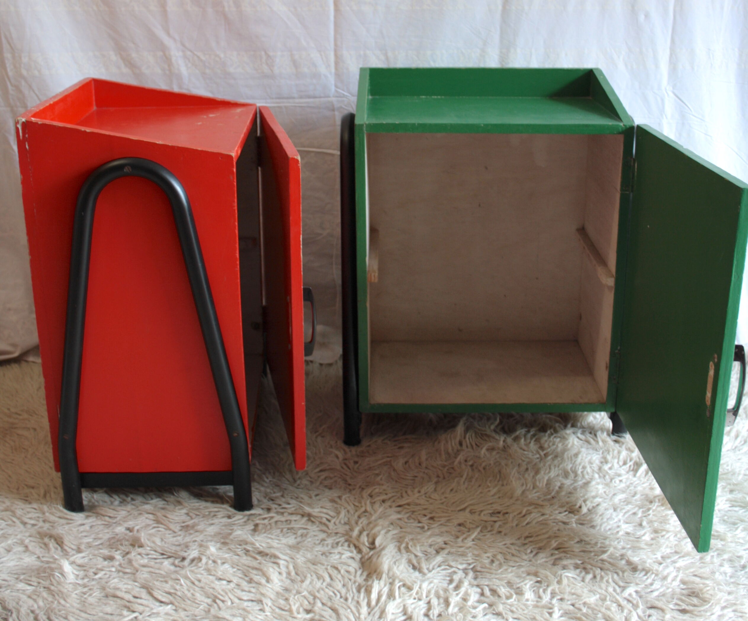 Bedside of boarding school (pair) - 50 years