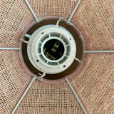 Vintage suspension in raffia and fabrics