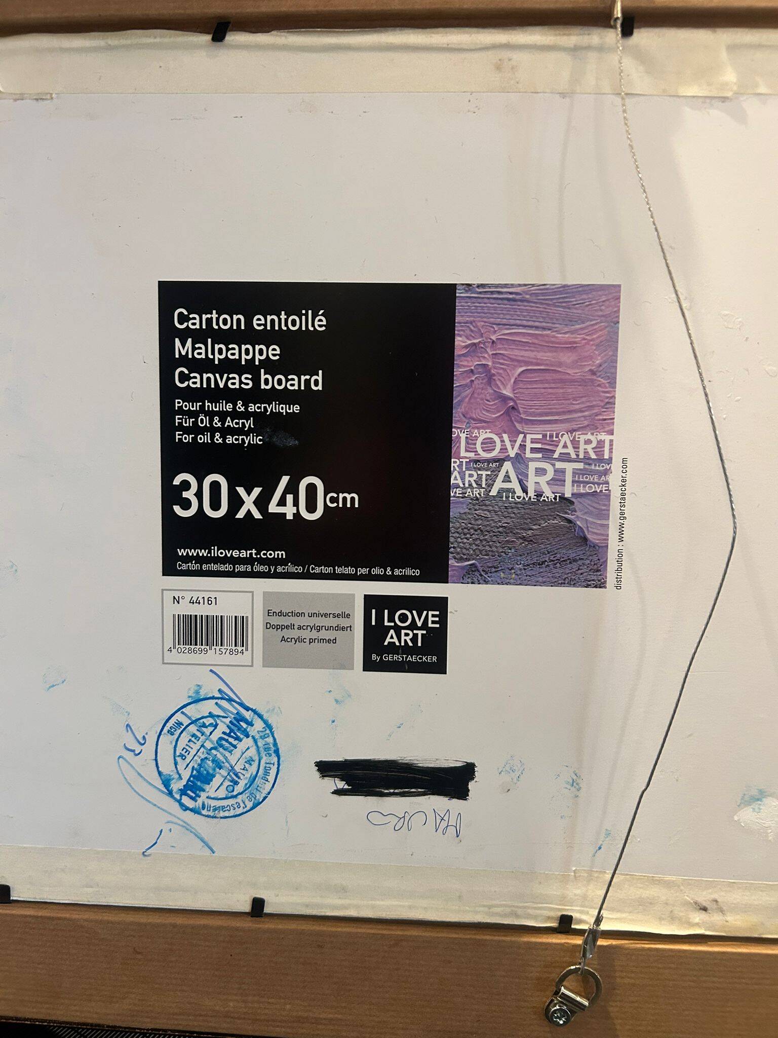 Oil painting by Mauro Maugliani (47 by 38.5).