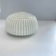 White glass plafond Polam Wikasy, Poland 1970s.