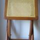 Classic folding chair solid wood made in France