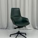 Green Leather Office Chair By Arper, Italy 2000’s
