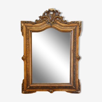 Wooden style mirror 74x104cm