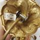 Lustre vintage Lucien Gau Paris en bronze
