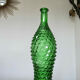 Empoli bottle made in Italy diamond tip glass 1970