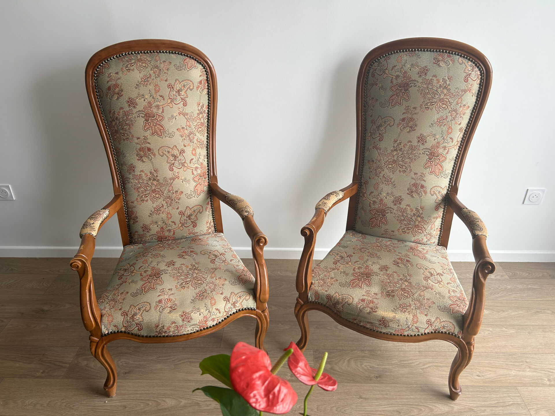 Paire de fauteuils Voltaire style Louis-Philippe