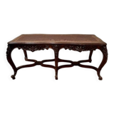 Cane crisscross bench seat