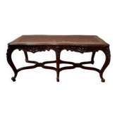 Cane crisscross bench seat