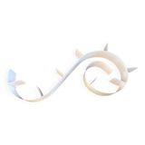 Metal snail shelf