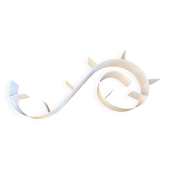 Metal snail shelf