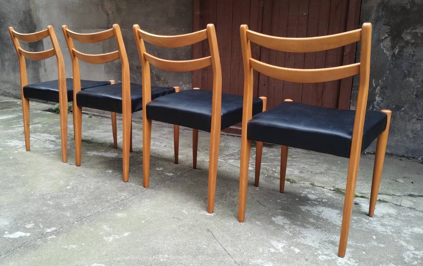 Set of 4 Scandinavian chairs from the 60s