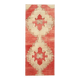 1970s Turkish Hand-Knotted Wool Cotton Red Runner Rug 104x260
