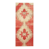 Tapis coureur en laine et coton noué à la main turc des années 1970, 104x260.