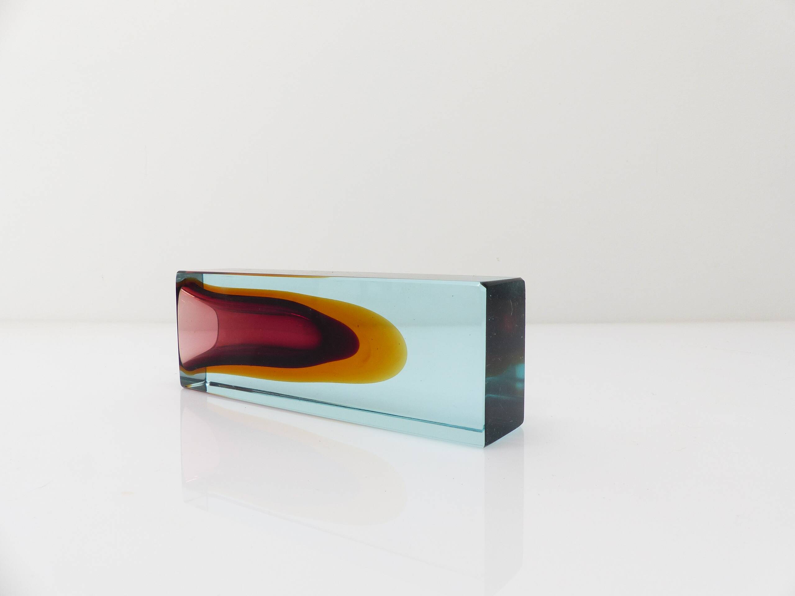 Submerged vase Seguso Vetri d'Arte, Murano, circa 1960