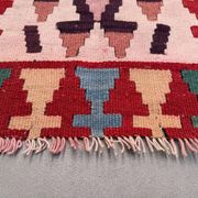 Vintage Turkish mini kilim 57x94 cm wool small kelim runner, shabby chic 2564