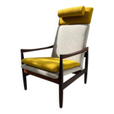 Scandinavian armchair in Rio rosewood