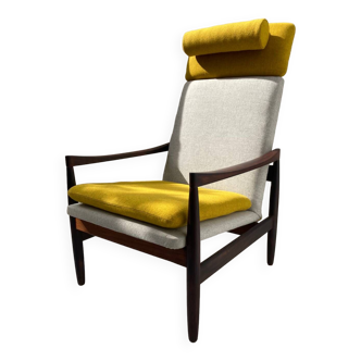Scandinavian armchair in Rio rosewood