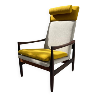 Fauteuil scandinave en palissandre de Rio