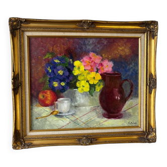 Nature morte signée Mic Muller