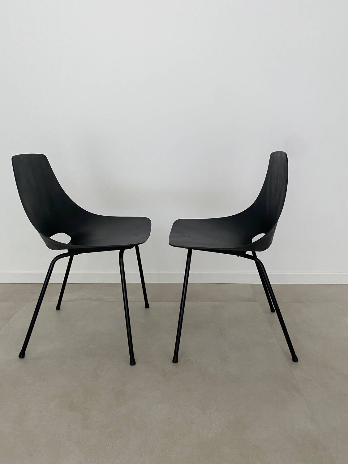 Pierre Guariche barrel chairs