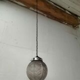 Art Deco glass pendant light