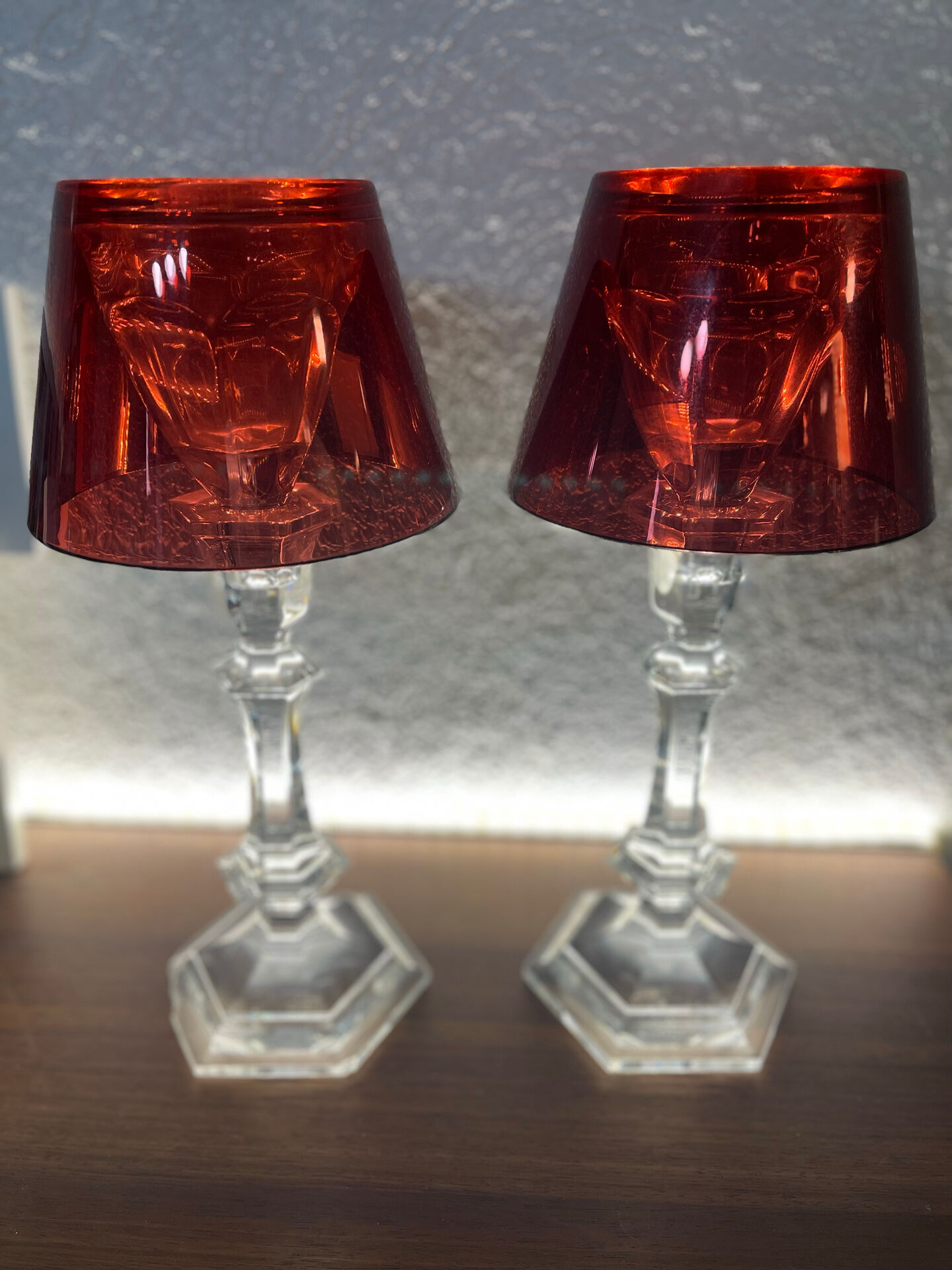 Baccarat Candle Holder Pair