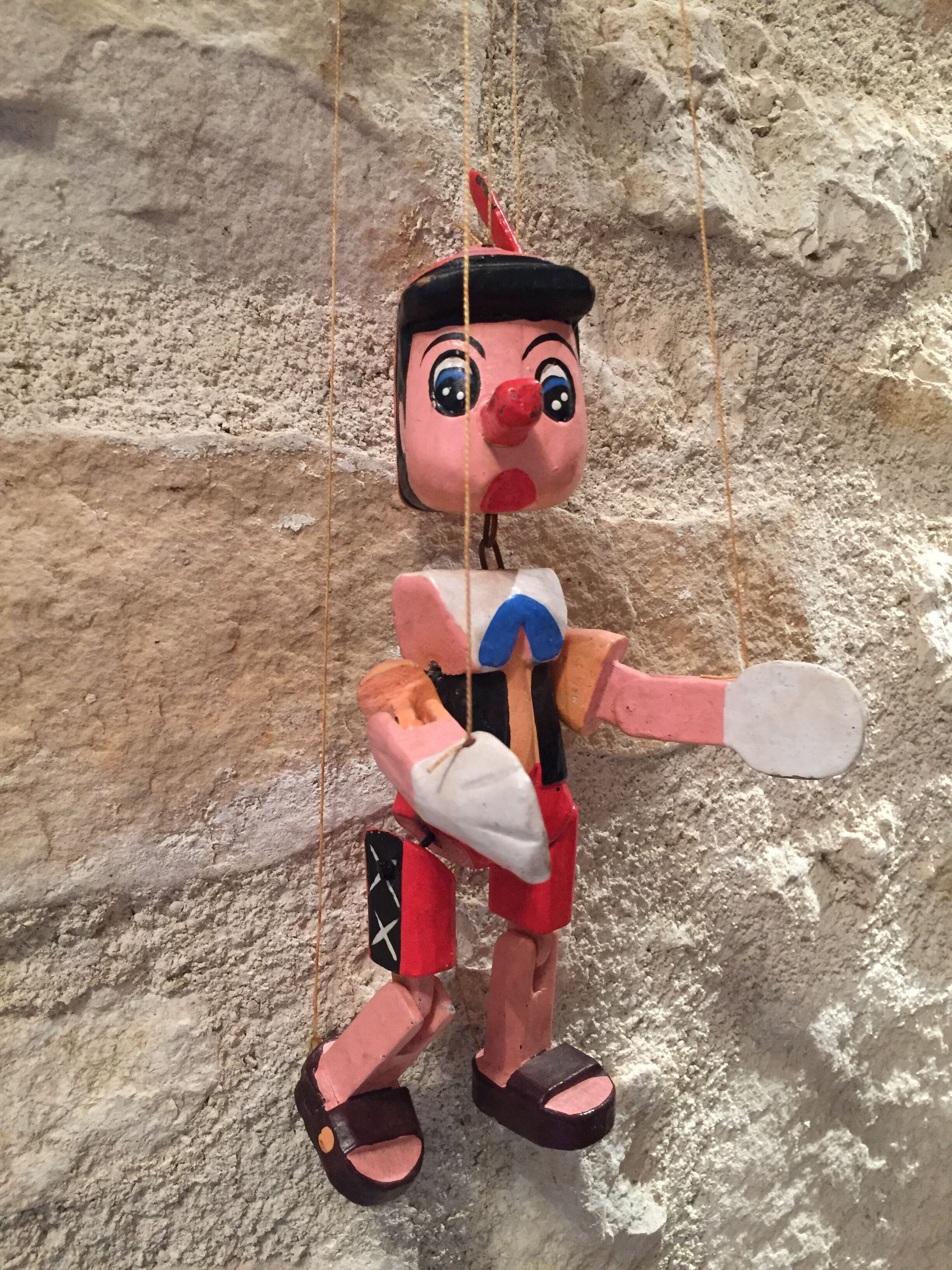 Former Pinocchio puppet