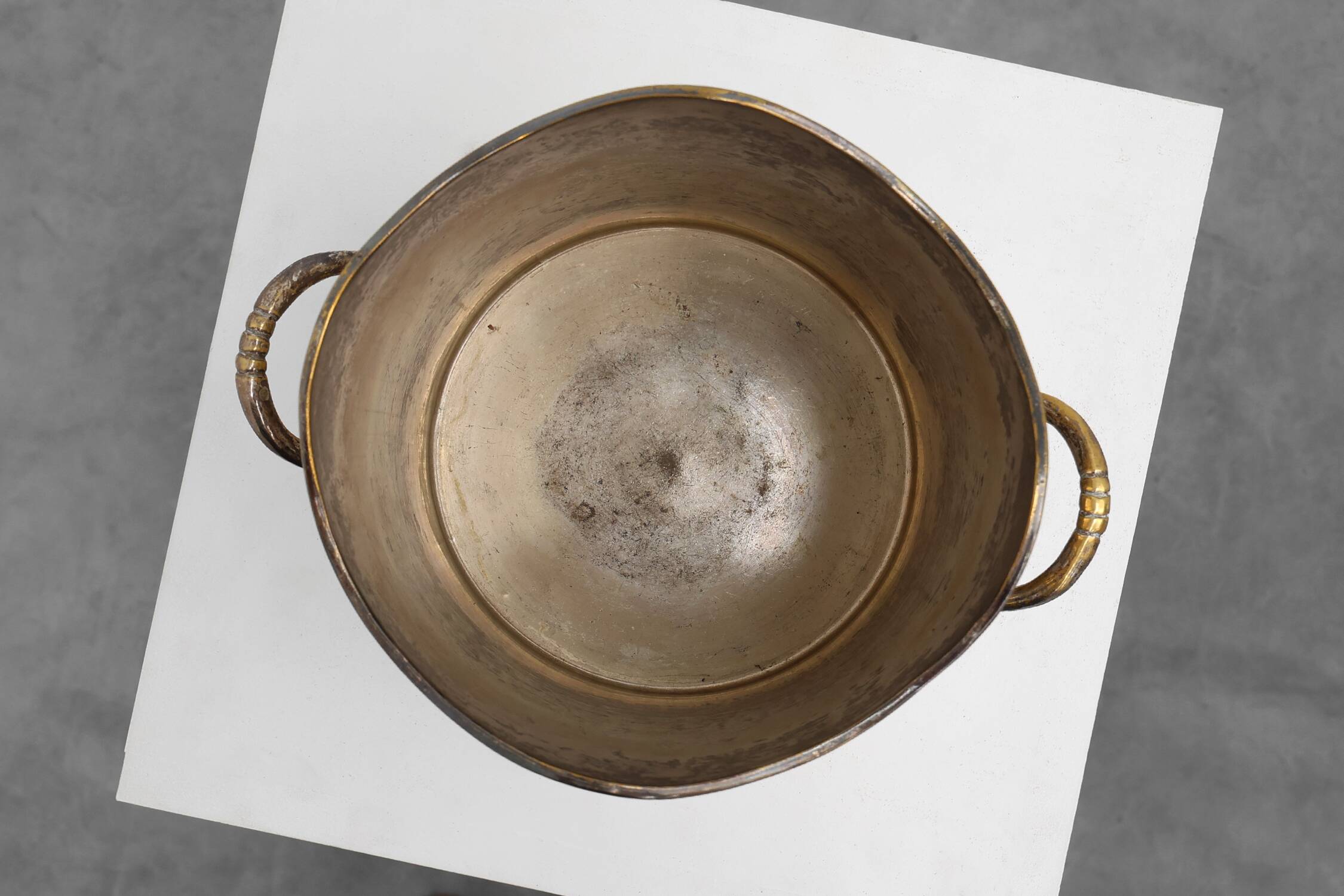 Antique Silver-Plated Copper Champagne Bucket, France, circa 1900