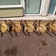 Set of 18 wooden bistro chairs - vintage - year 50 - 60