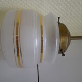 Suspension en laiton et opaline Pays Basa années 1960/1970