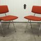 Pair of compass model chairs by Pierre Guariche for Les Huchers-Minvielle France 1955