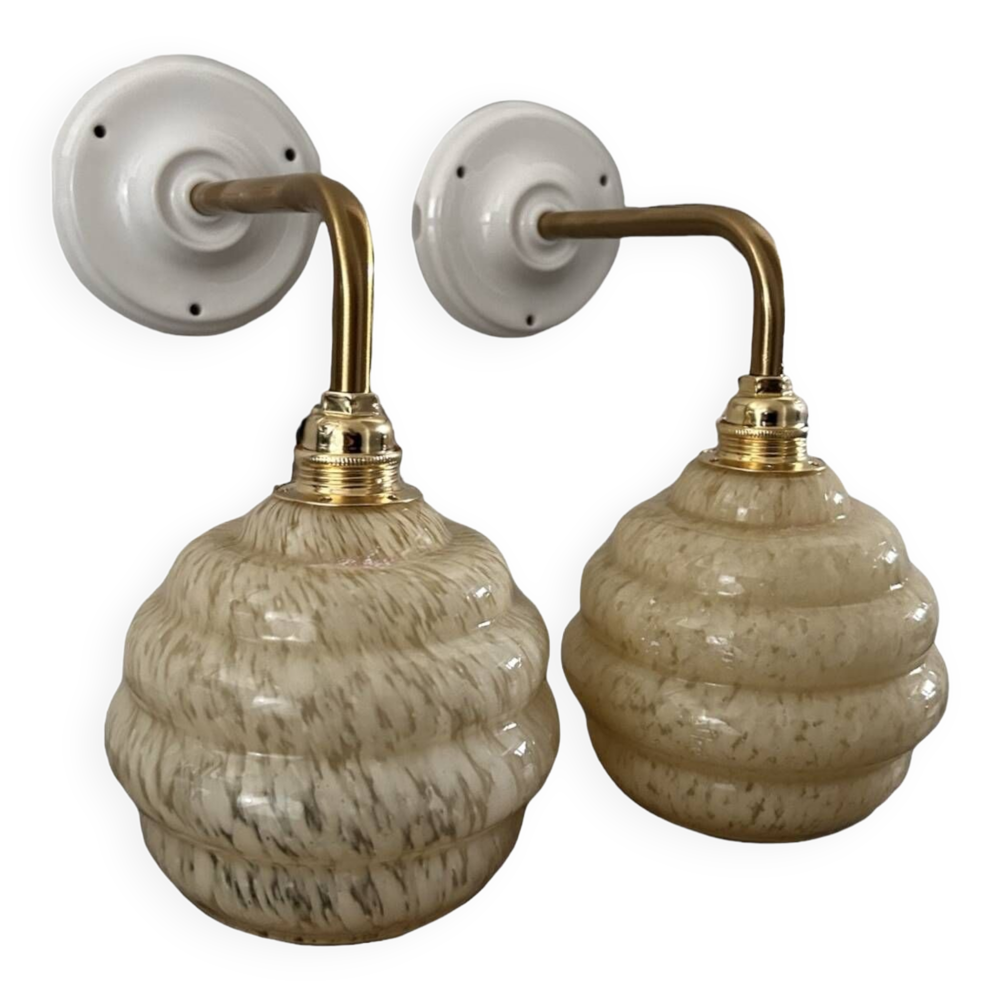 Pair of Art Deco wall lights