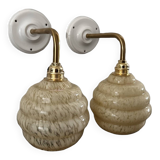 Pair of Art Deco wall lights