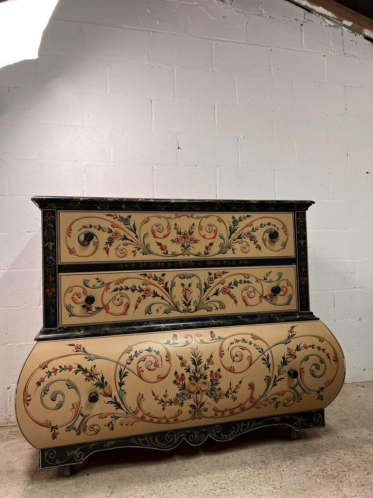 Hand painted xl chest of drawers